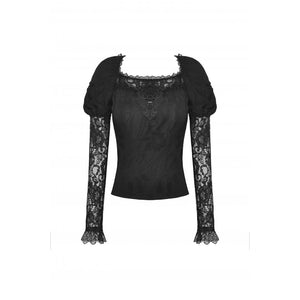 Guinevere Lace Sleeves Top by Dark In Love