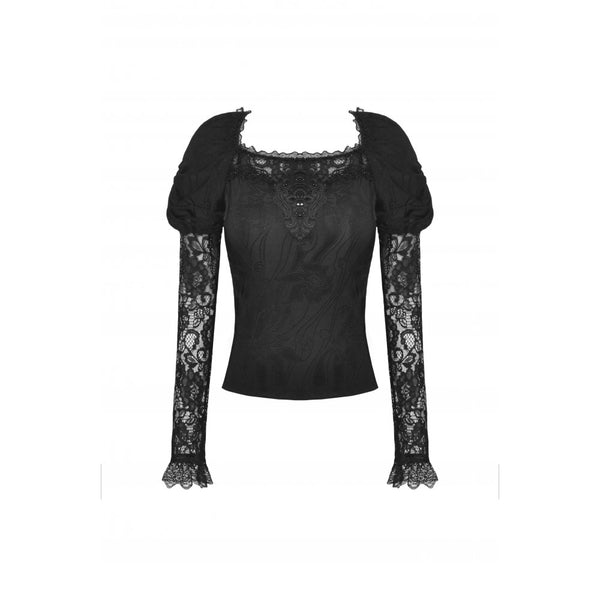 Guinevere Lace Sleeves Top by Dark In Love
